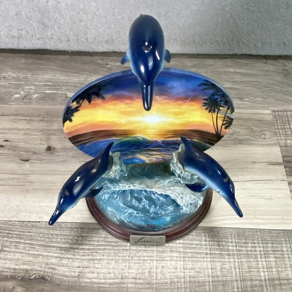 Bradford Exchange Paradise Discovery Dolphin Majesty 1st Issue Collector's Plate